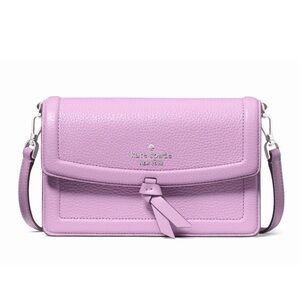 New Kate Spade Knott Mini Crossbody Bag Pebble Leather Wisteria